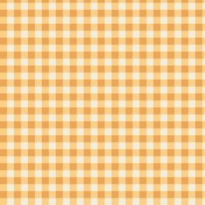Checkered Plaid Yellow - small scale - mix and match