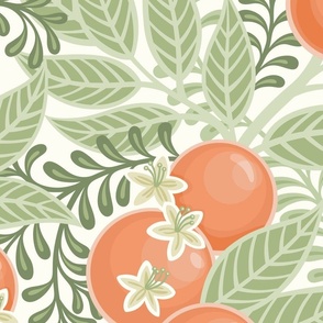 Citrus Fabric, Wallpaper and Home Decor | Spoonflower