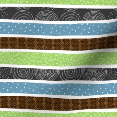 Big Bear Camp Stripes (coordinate for quilt A)