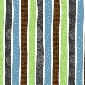 Big Bear Camp Stripes (coordinate for quilt A) smaller ROTATED
