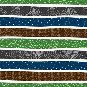 Big Bear Camp Stripes (coordinate for quilt B)