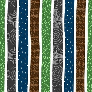 Big Bear Camp Stripes (coordinate for quilt B) ROTATED