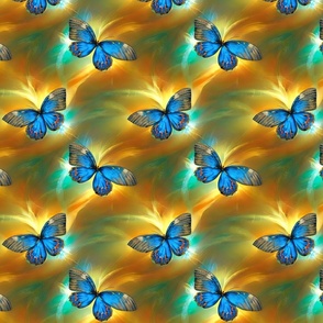 Electric Blue Butterflies