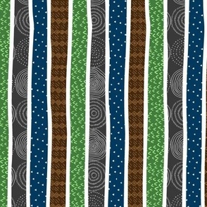 Big Bear Camp Stripes (coordinate for quilt B) smaller ROTATED