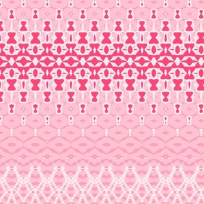 Pink morphing tribal pattern
