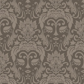 A Face in the Damask taupe