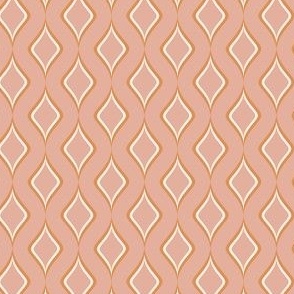Retro waves- Pink- Small- 1.34"x2.67"