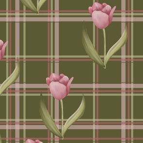 Pink Tulip Plaid
