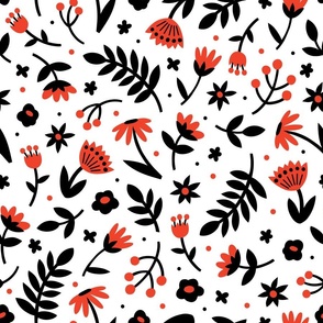 Dancing Meadow – Red and Black