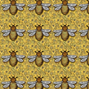 Abstract Bee Pattern