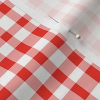 Funky Red Gingham Grid pattern