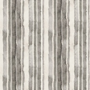 Vertical Striped Watercolor Pattern In Neutral Grey Colors Smaller Scale