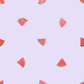 watermelon slices purple background