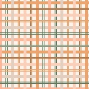 Easter plaid  - pink, brown, green 5x5