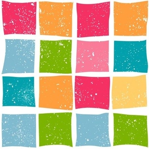 Colorful Squares Checkerboard