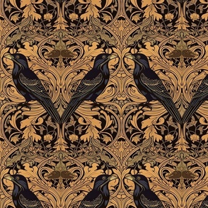Art Nouveau Crows