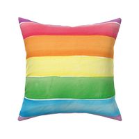 watercolor pride stripes , rainbow stripes large scale