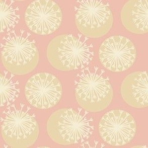 Puffballs-Dandy Lion Abstract-Adorable Pink-Soft Baby Boho Palette