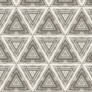 Striped Triangle Watercolor Pattern In Neutral Grey Colors Smaller Scale