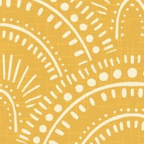 Henna Scallop Arches { marigold } Large