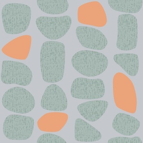Mellow Melon Stacked Stones Texture A 18in seamless repeat