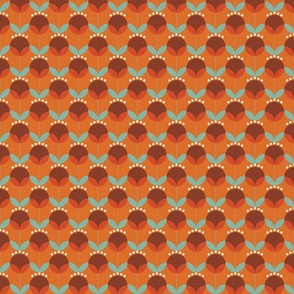 Mod Dandelion Orange-Tiny Scale 