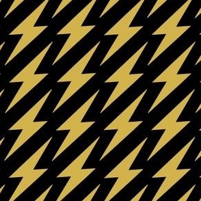 Black and Gold Lightning Bolt Design