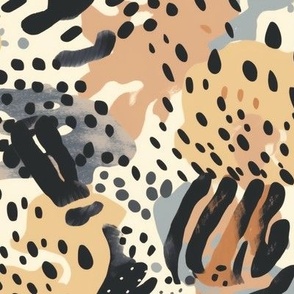 Abstract Dots Animal Print Design Leopard Print Design Cheetah