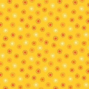 Little Suns on Yellow (Small Scale)