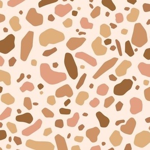 Earth Tone Terrazzo: Orangey Browns (Large Scale)