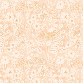 Block Print Floral Peaches and Cream_SMALL
