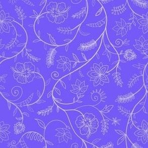 Italian floral design on purple 