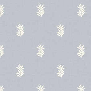 Small Leaves Lavender Grey