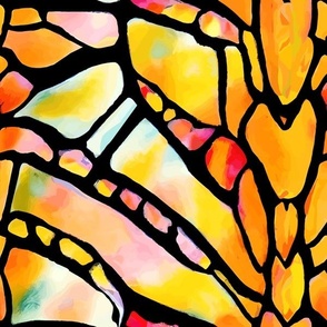2259 large - Butterfly Wings Stained Glass