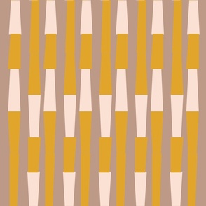  Mustard Beige Neutral Color Geometric Abstract Bamboo Like