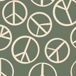 Green Peace Signs
