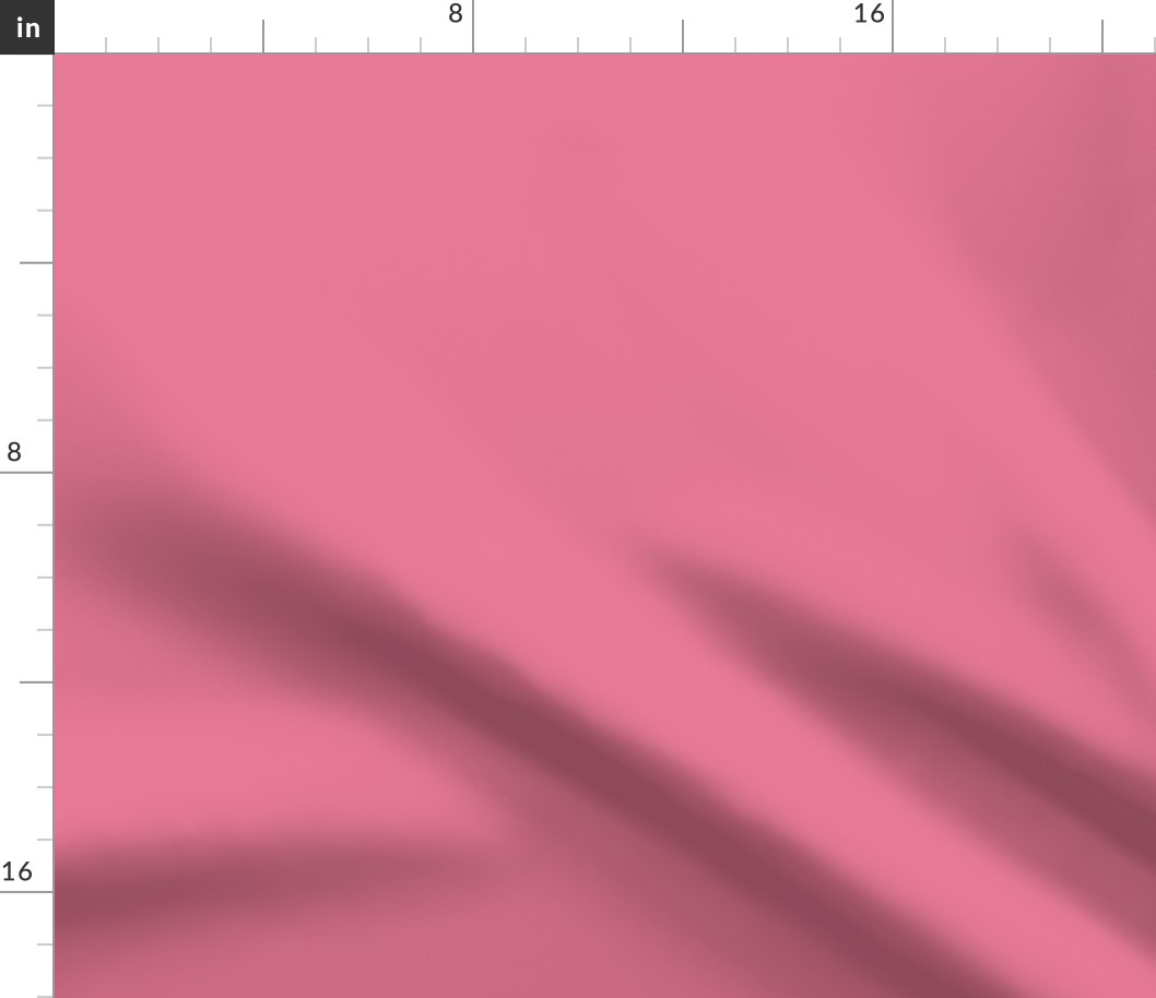 Bubblegum Pink Printed Solid #E67896