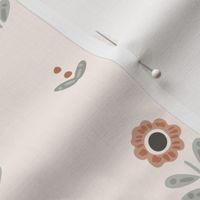 Seeds to flowers - peach, grey and off-white // big scale