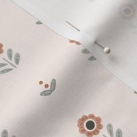 Seeds to flowers - peach, grey and off-white // medium scale