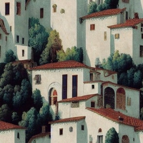 Italian villas scene