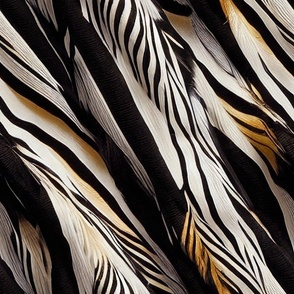 Abstract black and White animal print