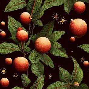 Citrus fruit with dark background
