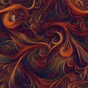 Deep dark abstract swirls