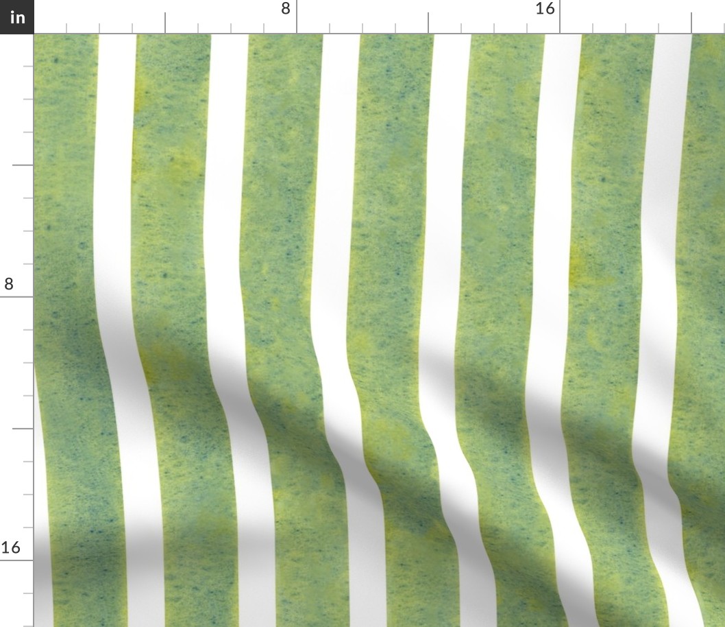 watercolour candy stripe green large