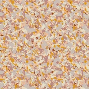 ABSTRACT TEXTURE PAPER GEO PRINT-PEACH PINK YELLOW GRAY COMBO
