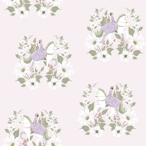 Regency Horseback Ride // Spring Flowers // Little Girl Lavender // JUMBO