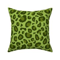 Medium green leopard print