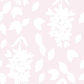 Lilac & Lavender // White on Light Pink // Regency Little Girl // JUMBO