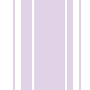 Regency Stripe Lilac & White // Little Girl Pastel // JUMBO