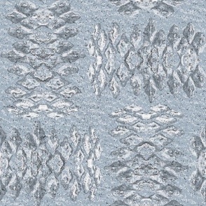 Pine Cone Basket Weave Texture Blended Artistic Monochromatic Nature Neutral Interior Earth Tones Cadet Light Blue Gray A3B1BF Subtle Modern Abstract Geometric